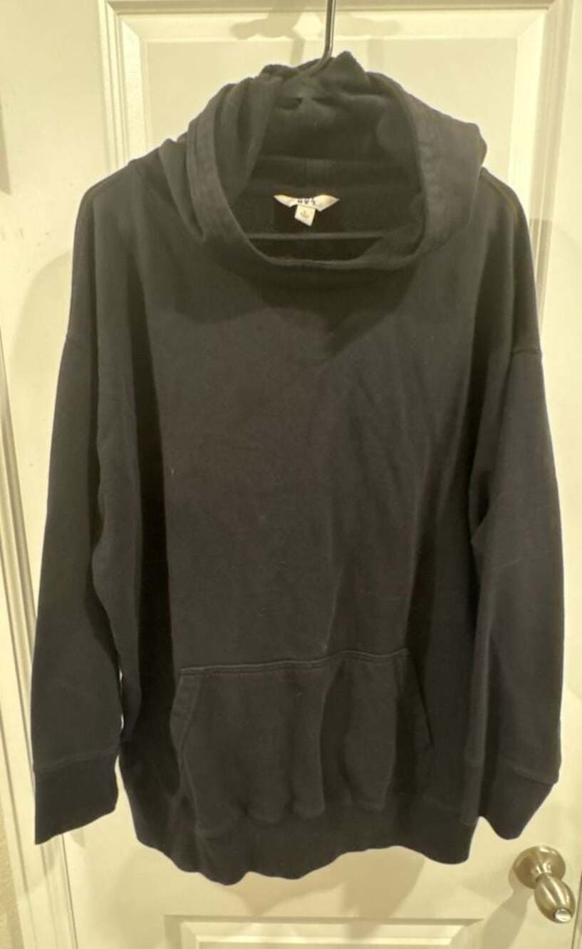 JoyLab Black Oversized Pullover Hoodie